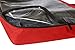 Observ Clear Packing Cubes, Red - Premium, High Strength 3 Piece Travel Organizer Set