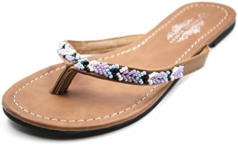 Orly Shoes Women's New-11875 Classic T Strap Thong Sandal In Dark Pink Size: 6