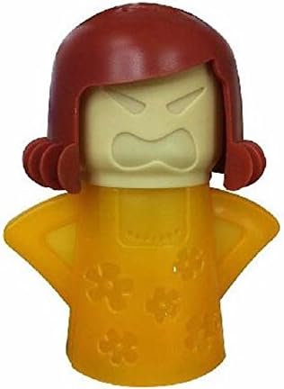 Angry Mama Cleaning Microwave Cleaner Cooking Kitchen Gadget Tools With Package (Brown)