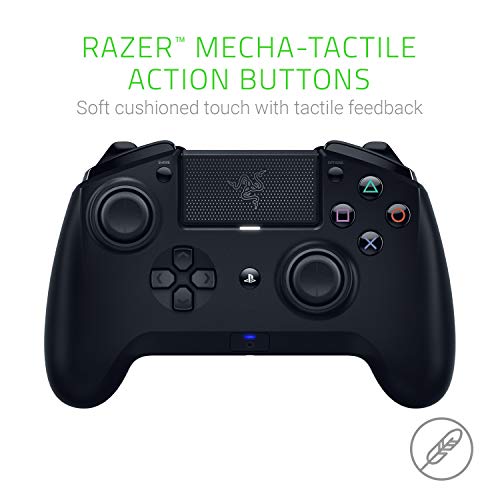 Razer-Raiju-Tournament-2019Mando-de-juegos-inalambrico-y-con-cable-para-PS4-y-PC-Mando-Gaming-con-Bluetooth-y-cable-botones-de-accion-palos-intercambiables-aplicacion-movil-Negro