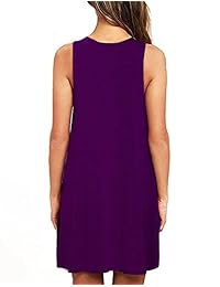 VIISHOW, Vestido-camiseta suelto informal con bolsillos para mujer
