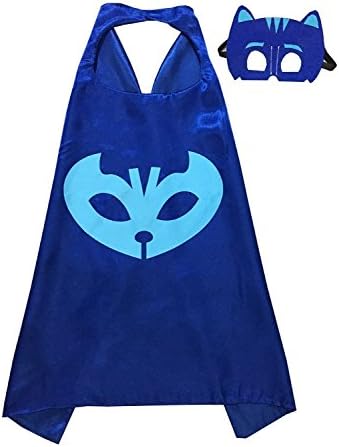 YGQL 2PCS A Set PJ Masks Costumes For Kids Catboy Mask with Cape (27.5 inches)