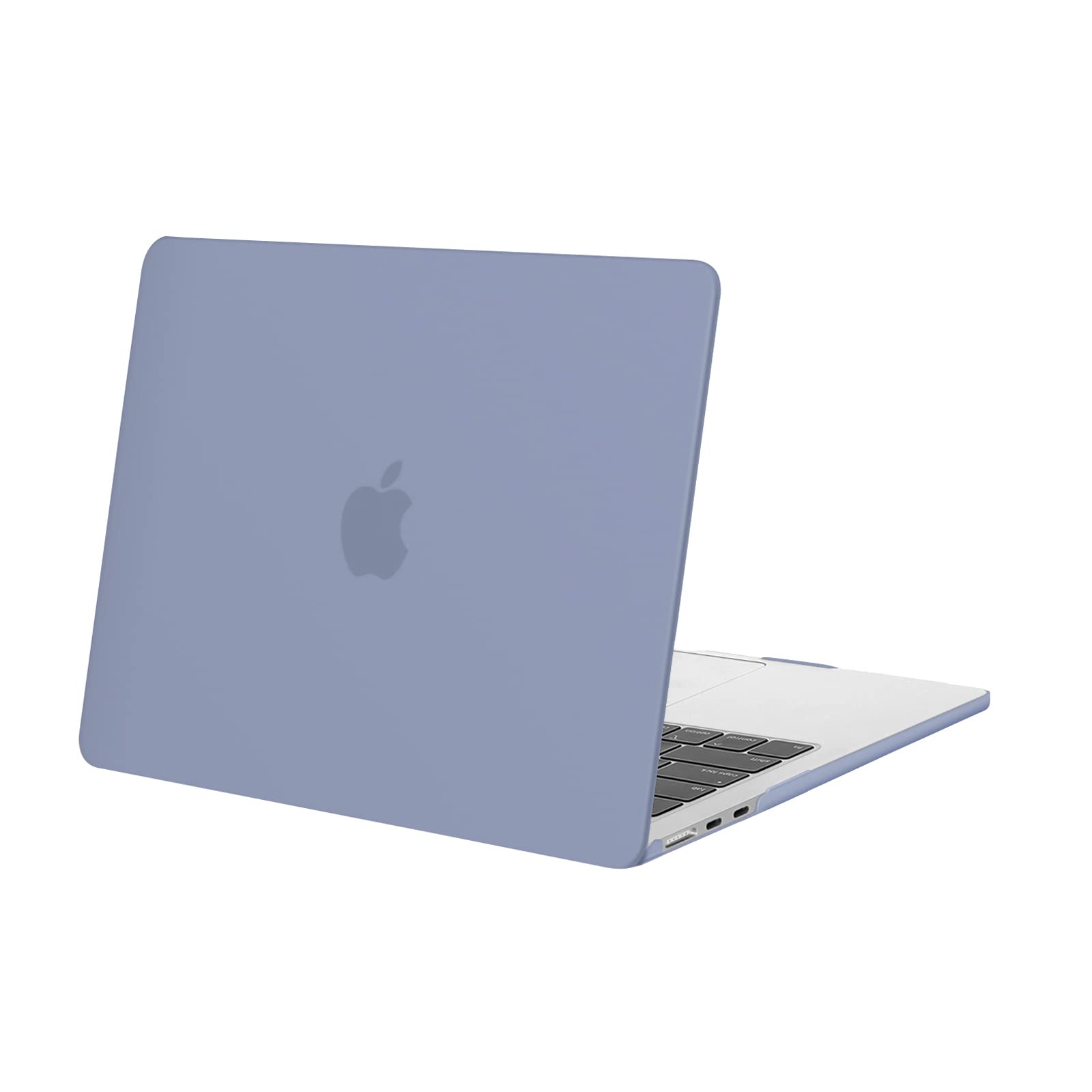 MOSISO Compatible with MacBook Air 13 inch Case M5 M4 M3 M2 A3449 A3240 A3113 A2681, Protective Hard Shell Cover for MacBook Air 13.6-inch Liquid Retina Display 2026-2022 Release, Lavender Gray