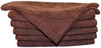 FREE Shipping 96Pcs Mr.Towels Imports WARP KNIT Microfiber Cleaning Towels 16" x 16" - Brown