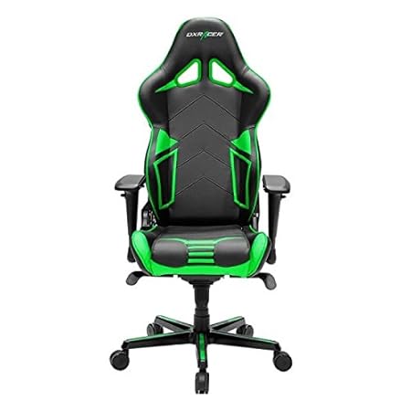 DXRacer OH-RV131-NE Schreibtischstuhl Kunstleder Schwarz-grün H 132 cm, B: ca. 67 cm