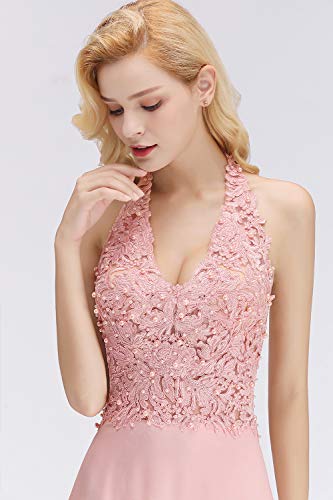 MisShow-Damen-Elegant-Abendkleid-Chiffon-Neckholder-Ballkleid-Brautjungfernkleid-lang-EU-32-46