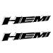 2pcs Black B185 HEMI Emblem Decal Badge Sticker Dodge Charger Ram 1500 Challenger Jeep Grand Cherokee