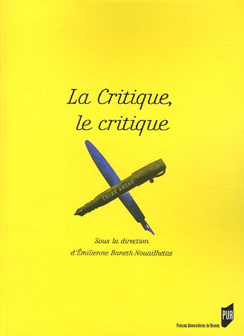 La  critique, le critique