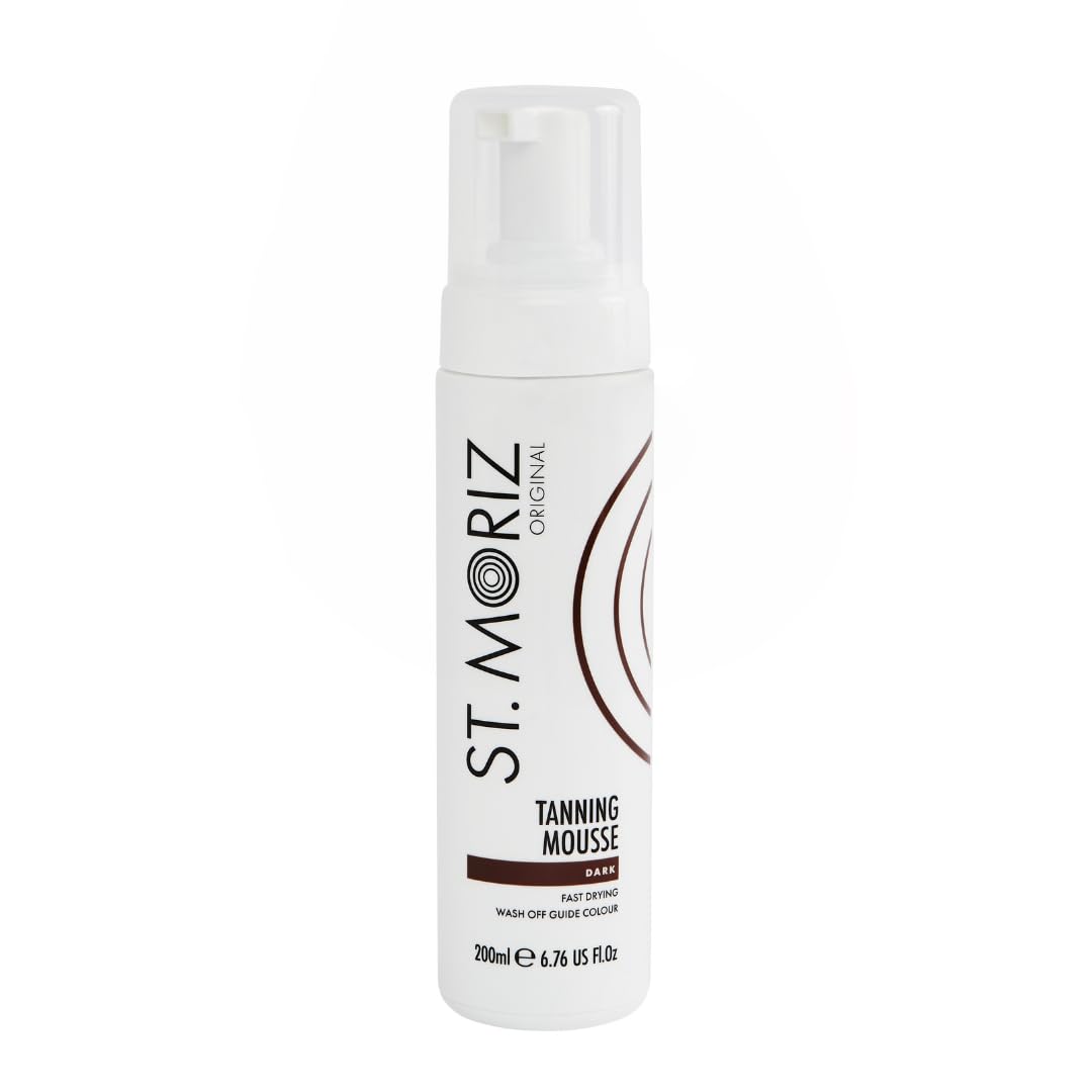St Moriz Original Instant Tanning Mousse in Dark | Fast Drying Vegan Fake Tan Mousse | Instant Wash Off Guide Colour for a Deep Bronze Glow | Dermatologically Tested | Cruelty Free | 200ml — image 1