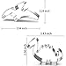 Led Lights for Car Hand Set-3 Inches-6 Piece-Stegosaurus, T-Rex, Brontosaurus, Camarasaurus, Pterosaur, Dinosaur Led Lights for Car Hand Light Middle Finger Lights Cool Car Accessories