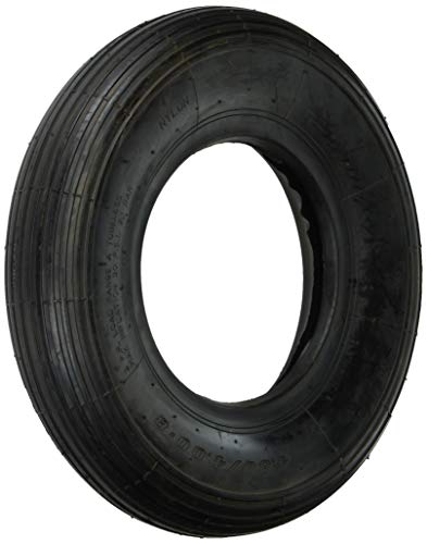 Shepherd Hardware 3338 4.80/4.00x8-Inch Wheelbarrow Replacement Tire, 16-Inch, Ribbed Tread