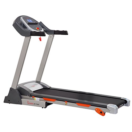 Sunny Health & Fitness SF-T7635 Treadmill with Incline, Pulse Grips, LCD Display