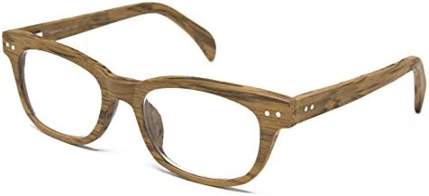 Stylish Wayfarer Reading Glasses | Unisex Design | Matte Wooden Finish | Comfy Double Hinge | +1.00 - +3.75 Magnification