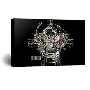 Wall26-Canvas Wall Art-Robots-Giclee Painting Wall Bedroom Living House Decoration Home Art - 12x18 inches