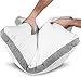 Utopia Bedding Gusseted Quilted Pillow (2-Pack) Premium Quality Bed Pillows - Side Back Sleepers - Grey Gusset - King - 18 x 36 Inches