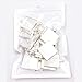 Dcatcher 24 PCS Bezel Pendant Trays Square Cabochon Settings Trays Pendant Blanks, Silver (Silver)