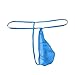 Honanda Mens Sexy Hot See through G-String T-back Underwear Thong (Blue)