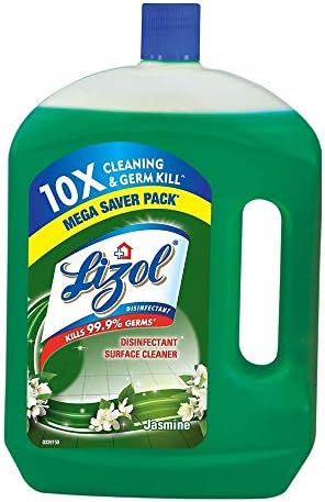 Lizol Disinfectant Surface & Floor Cleaner Liquid, Jasmine – 2 L | Kills 99.9% Germs Lizol Disinfectant Surface & Floor Cleaner Liquid, Jasmine – 2 L | Kills 99.9% Germs