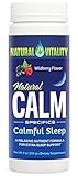 Natural Vitality Natural Calm Calmful Sleep Magnesium Anti Stress Extra Sleep Support, Organic, Wildberry, 8 oz