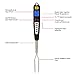 SKEMIX Digital BBQ Meat Thermometer Fork with Instant Read Probe Preset with Correct Cooking Temperatures
