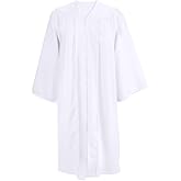 Misscom Adult Matte Choir Robe for Church Judge Robe Costume Unisex Graduation Gown