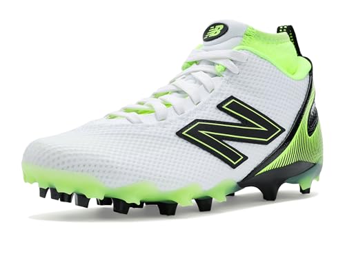 New Balance Unisex-Adult FreezeLX V5 Lacrosse Shoe, Nb 102 White/Afterglow, Men…
