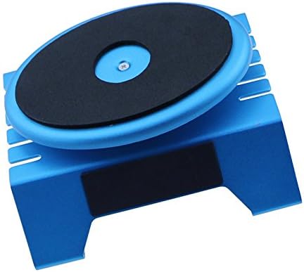 Blue Aluminum Work Stand Platform with 360 Degrees Rotate for 1/8 1/10 Scale RC Cars Trucks