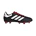 adidas Unisex-Kid's Goletto VI Firm Ground Football Shoe, Black/White/Scarlet, 2 M US Little Kid