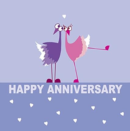 Holy Mackerel Greetings Card Happy Anniversary Love Birds Amazon