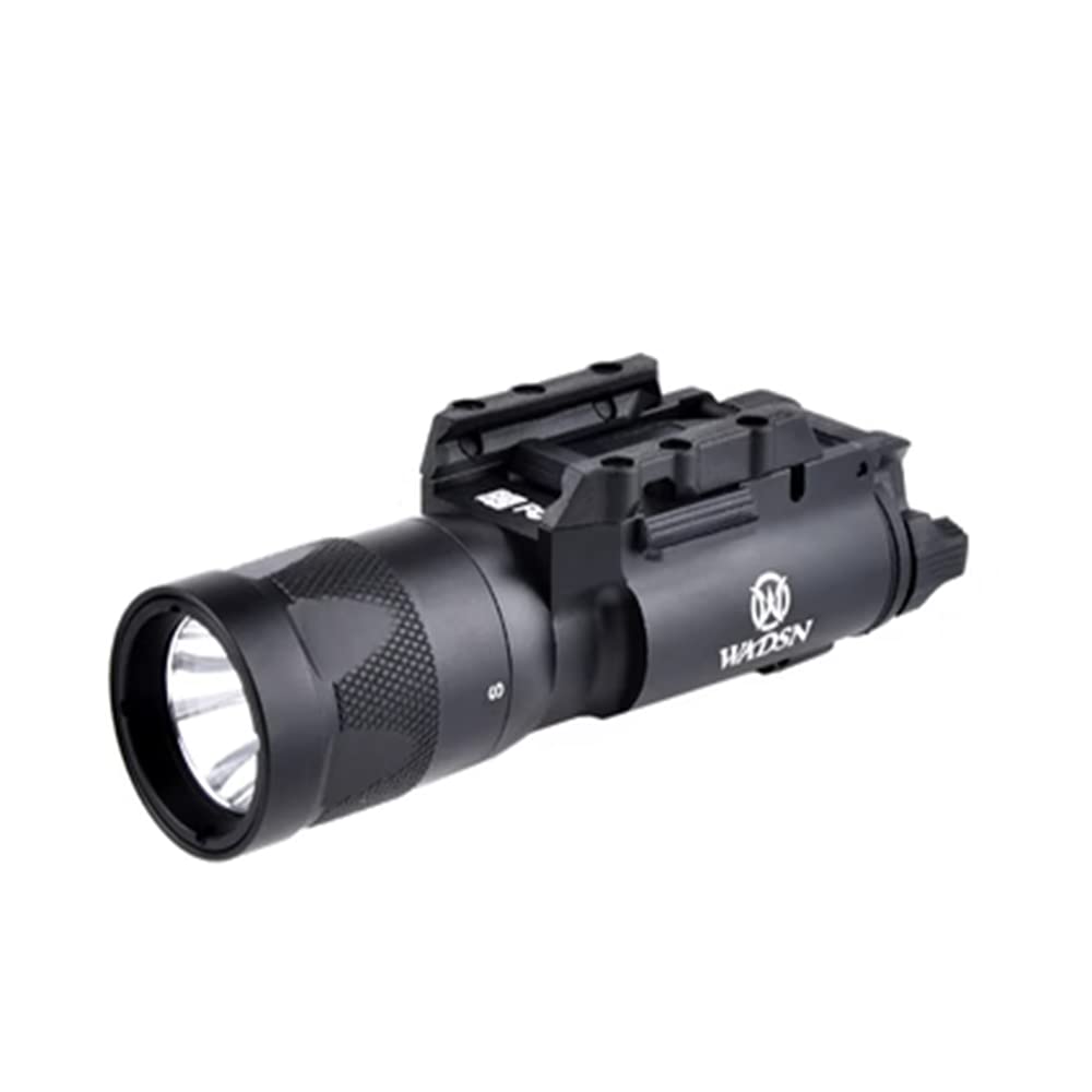 QIRUIMY X300 Vampire Strobe Light,400 Lumens Tactical Torch LED Flashlight (Black)