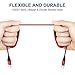 USB Type C Cable, [2Pack/6.6ft] Eakase USB A to USB C Nylon Braided Fast Charger Sync Cord Compatible with Samsung Galaxy S10 S9 S8 Note 9 8, LG V20 G5,Pixel,Nexus 5X 6P, Moto Z, Nintendo Switch (Red)