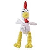 Plush Squeaky Dog Toys - Puppy Dental Teaser Tough Chicken Pet Chew Toys
