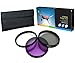 PLR Optics 58MM High Resolution 3-piece Filter Set (UV, Fluorescent, Polarizer) For The Olympus Evolt E-30, E-300, E-330, E-410, E-420, E-450, E-500, E-510, E-520, E-600, E-620, E-1, E-3, E-5 Digital SLR Cameras Which Have Any Of These (14-42mm, 40-150mm, 70-300mm) Olympus Lenses