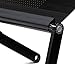 Furinno Adjustable Vented Laptop Table Laptop Computer Desk Portable Bed Tray Book Stand Multifuctional & Ergonomics Design Dual Layer Tabletop up to 17