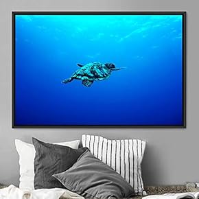 signwin Framed Canvas Wall Art Sea Turtle IV...