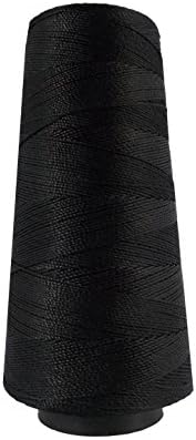 Black Knitting 3 Ply Yarn Crochet Embroidery Jewelry Making Beading Lacey Craft Silk Thread 1 Spool