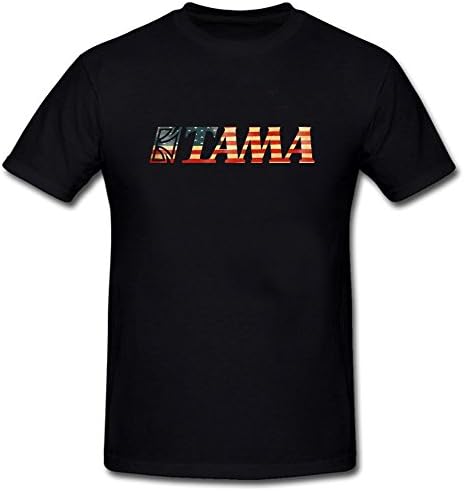 Onic tama drums Summer Short Sleeve T Shirts Black XL