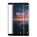 【3 Pack】 CCDZ 3D Curved Dot Matrix Full Screen for Nokia 8 Sirocco Tempered Glass Screen Protector (5.5