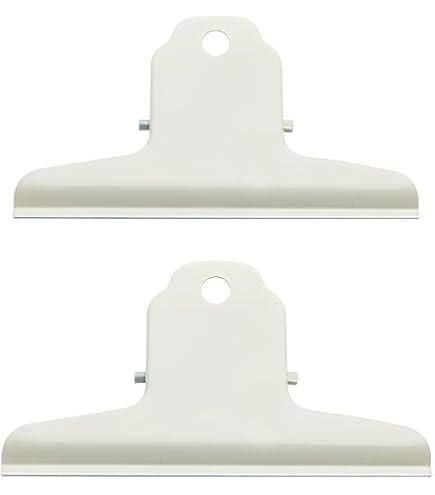 Amazon.com : HAHIYO 2inch White Bulldog Clips Metal File Hinge