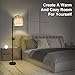 Floor Lamp, Zanflare LED Modern Floor Lamp with Hanging Lamp Shade