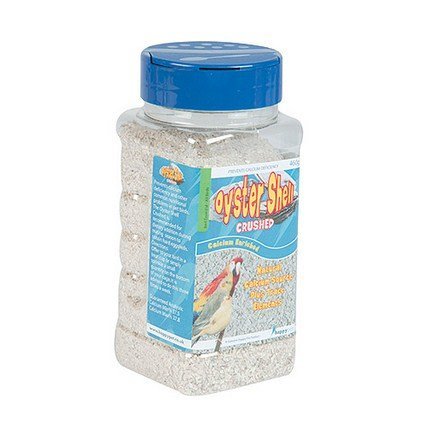 Happy Pet Crushed Oyster Shell Powder for Birds Essential Minerals Natural Calcium Rich High Absorption Healthy Growth Premium Safe Supplement 450g