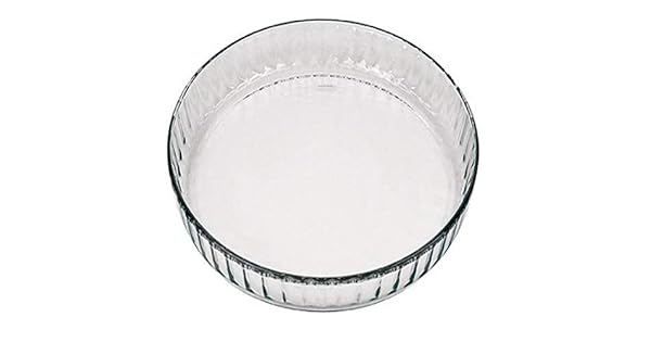 Amazon.com: Marinex vidrio acanalado o quiche plato, 10 – 1 ...