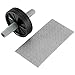 Gold Coast Ab Wheel Roller with Knee Mat - Abdominal, Core and Full Body Strength Exercise Equipment
