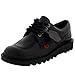 Mens Kickers Kick Lo Leather Office Work Classic Lace Up Boots Shoes - Black - 8.5