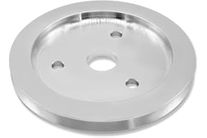 IMOOA Short Water Pump Crankshaft Pulley Single Groove SWP For Chevy BBC 396 427 454 1965-1968 Polished Aluminum