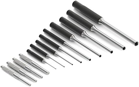 9 Pc Roll Pin Punch Tool and 4 Pc Starter Roll Pin Punch Set for Gunsmithing/Watch Bike Repairing