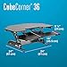 VARIDESK – Height Adjustable Standing Desk for Cubicles – Cube Corner 36 – Stand Up Desk for Dual Monitors