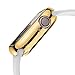 360° All-Round Protection for iWatch Screen Protector - Ultra-Slim Plating TPU Protective Bumper Case Cover for Apple Watch Series 4 40MM/44MM (Gold, Apple Watch Series 4 44MM)