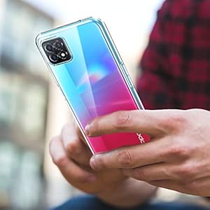 Oududianzi - Cover per OPPO A73 5G + [3x Pellicola Protettiva in Vetro Temperato], Custodia Morbida Chiaro Sottile Case… - immagine 8