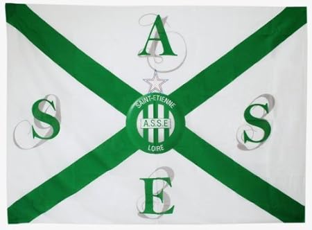Paréo Aux Couleurs De L'AS Saint-Etienne (ASSE), Drapeau Vert, Football